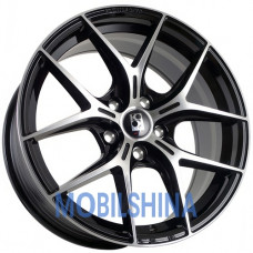 R19 8.5 5/114.3 73.1 ET35 Koko kuture FF006 gloss black machined face