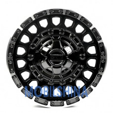 R17 8.5 6/139.7 110 ET5 Off road wheels OW1908-9 Black Machined Lip (литой)