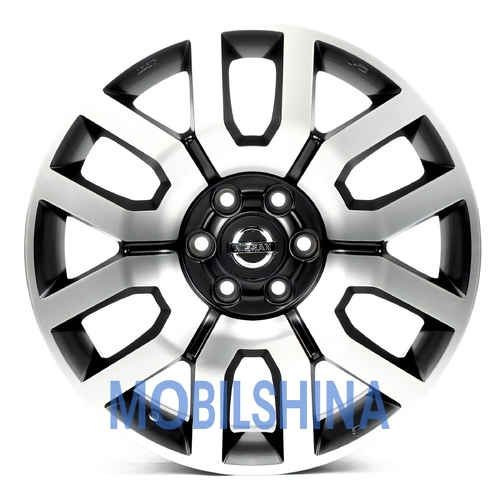 R18 7.5 6/114.3 66.1 ET30 Replica NS6027 Satin black with machined face (литой)